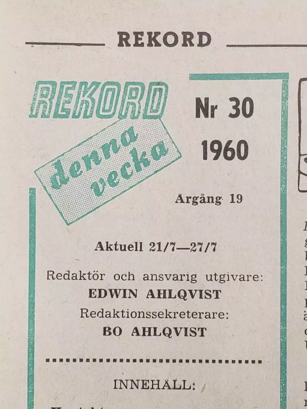 журнал РЕКОРД#30 1960 4