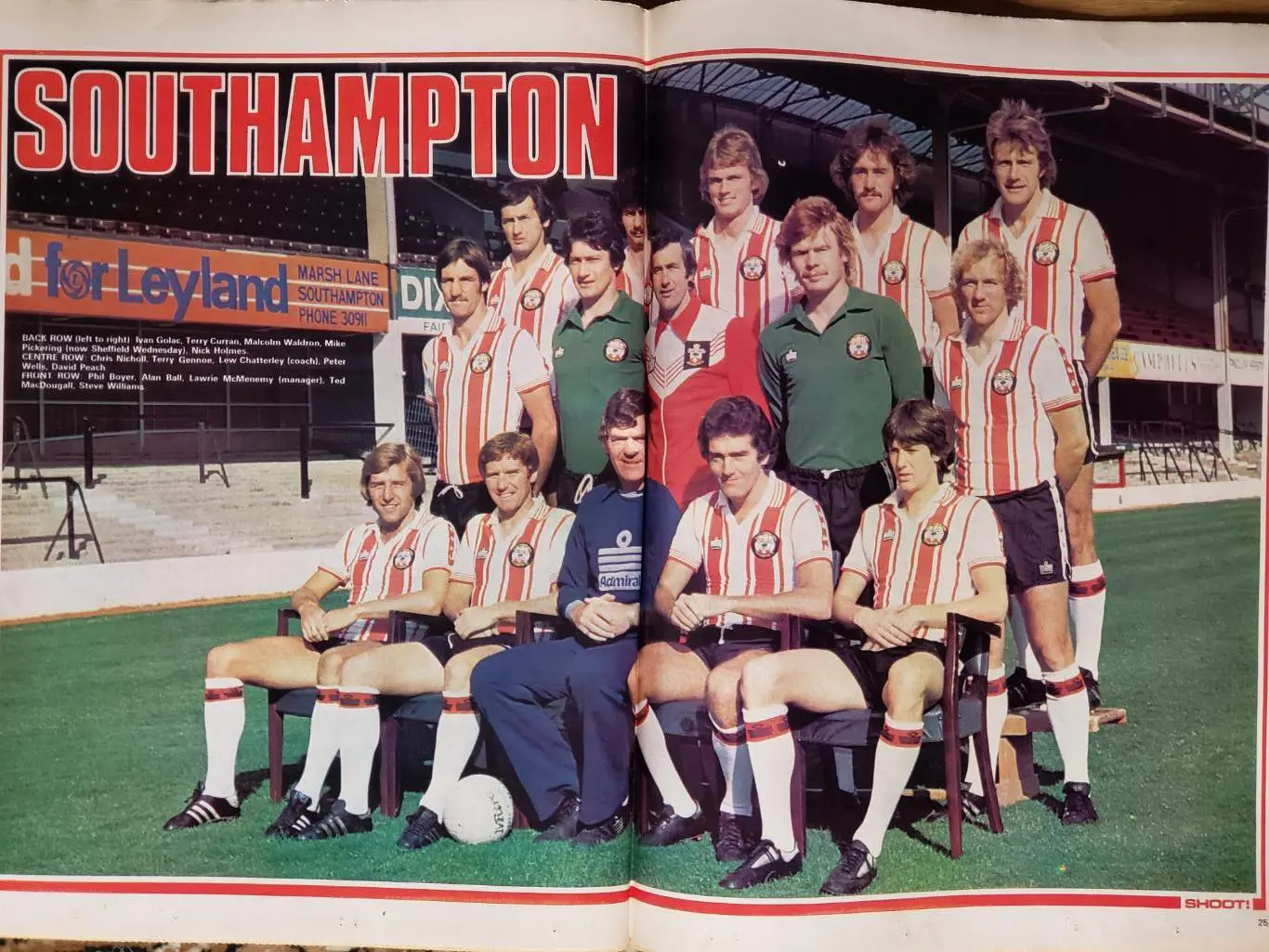 Футбольный журнал- SHOOT ноябрь 1978 1