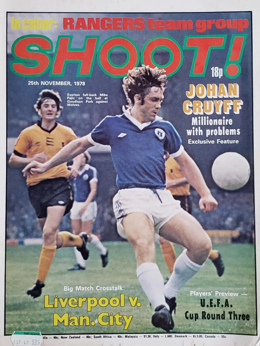 Футбольный журнал- SHOOТ. 25 ноября 1978