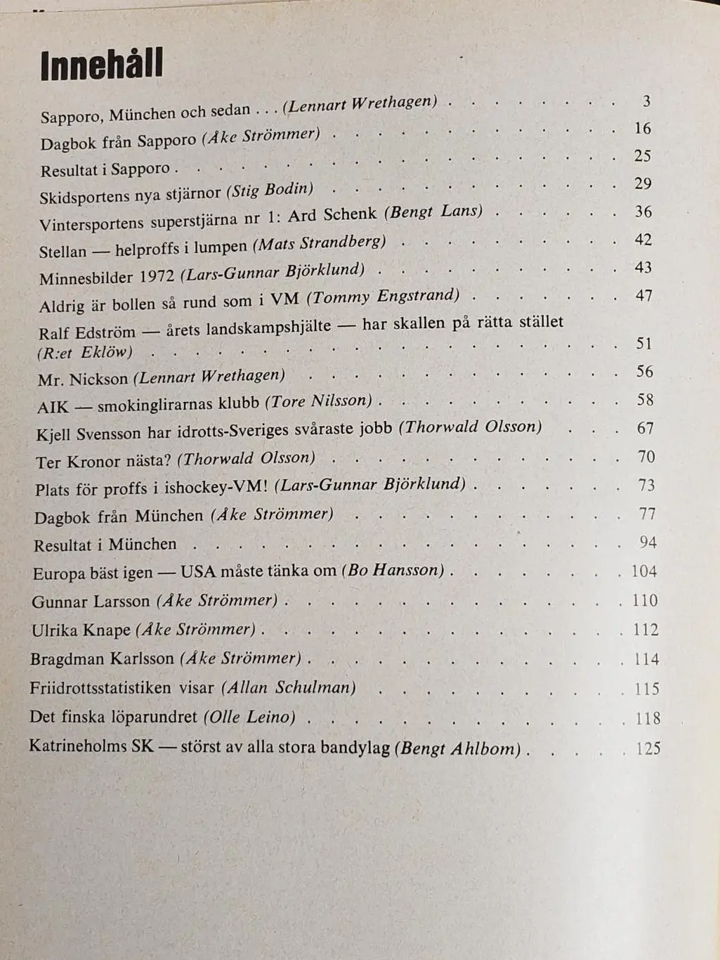 Хоккей. Книга Спорт года72/73 1