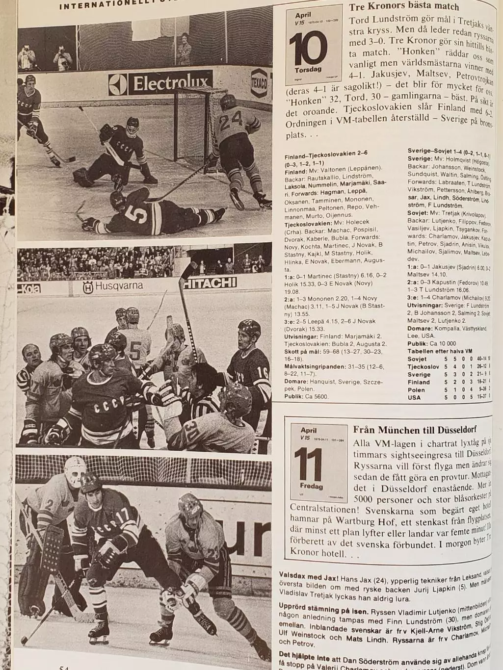 Книга- Фотоальбом Хоккей 1975 4