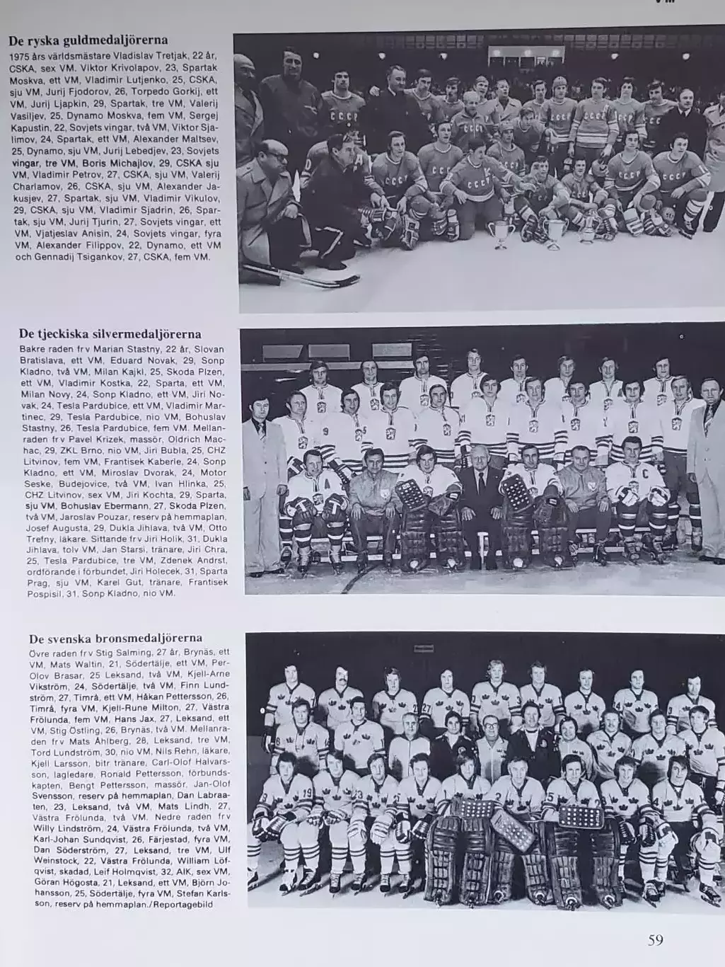 Книга- Фотоальбом Хоккей 1975 7