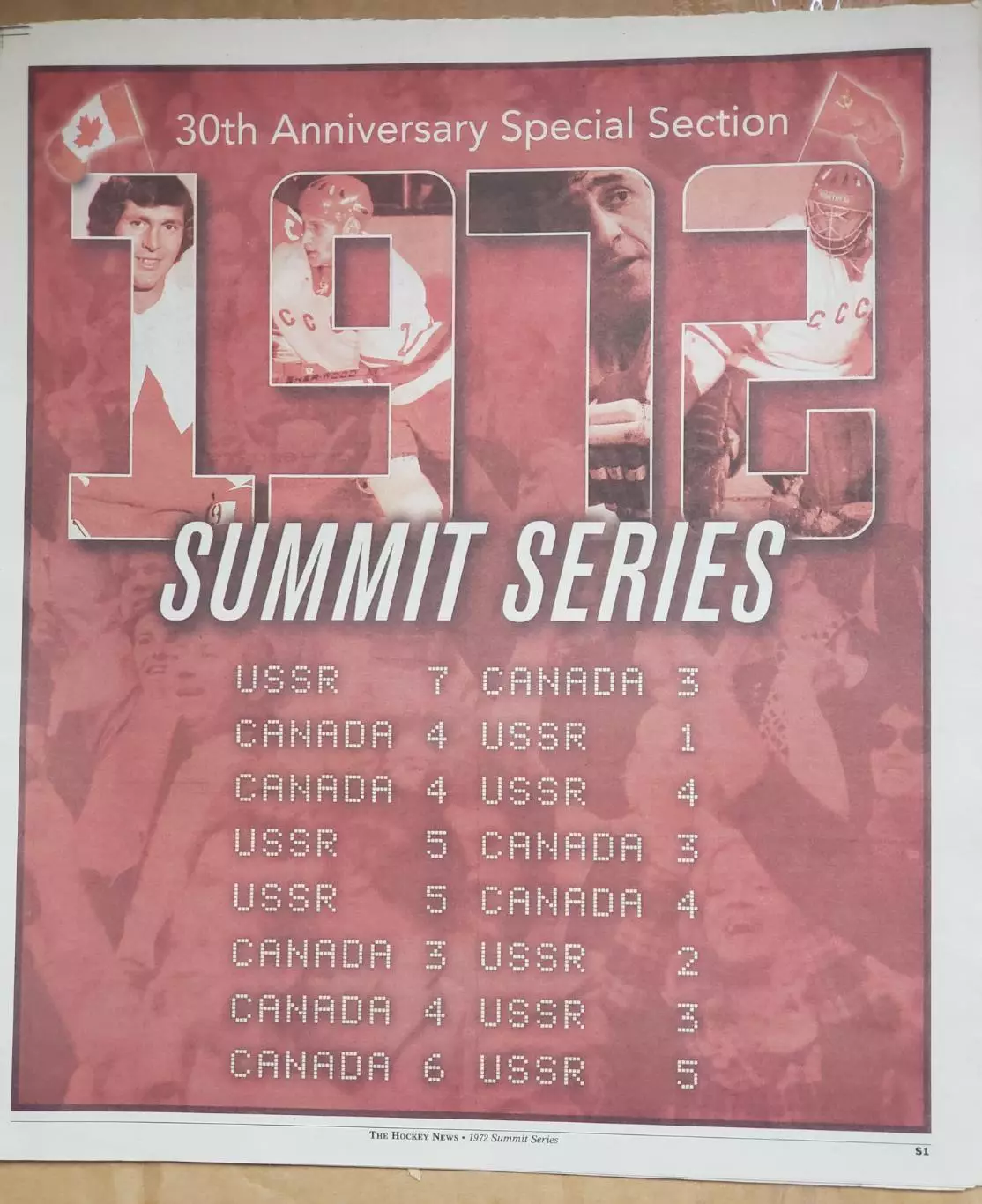 Газета THE HOCKEY NEWS 20. 09 2002 год 1