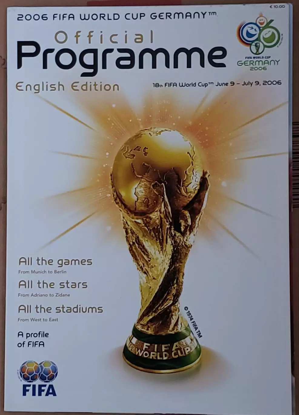 Официальные. Программы ЧМ 2006 по футболу. 1