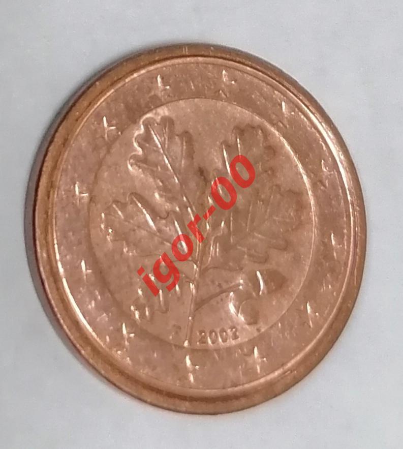 1 евроцент - Германия 2002F 1
