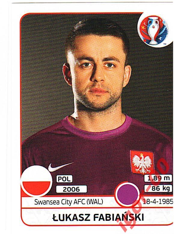 Наклейка PANINI ЕВРО-2016 № 293