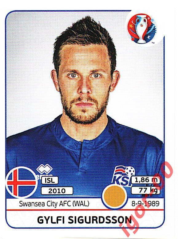 Наклейка PANINI ЕВРО-2016 № 617