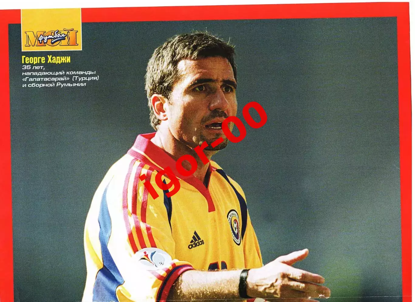 Постер Георге Хаджи Румыния 2001