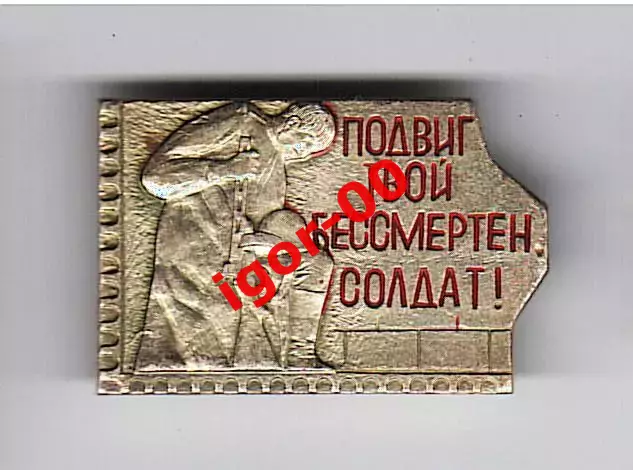 Подвиг твой бессмертен солдат!