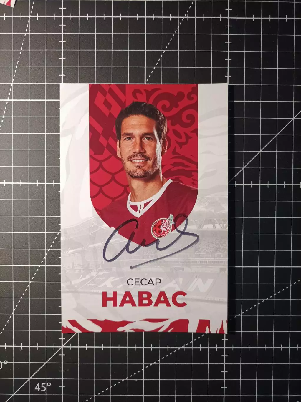 Автограф Сесар Навас (Рубин, Ростов, Реал, Малага, Испания).