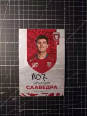 Автограф Игнасио Сааведра (Рубин, Сочи, Чили).