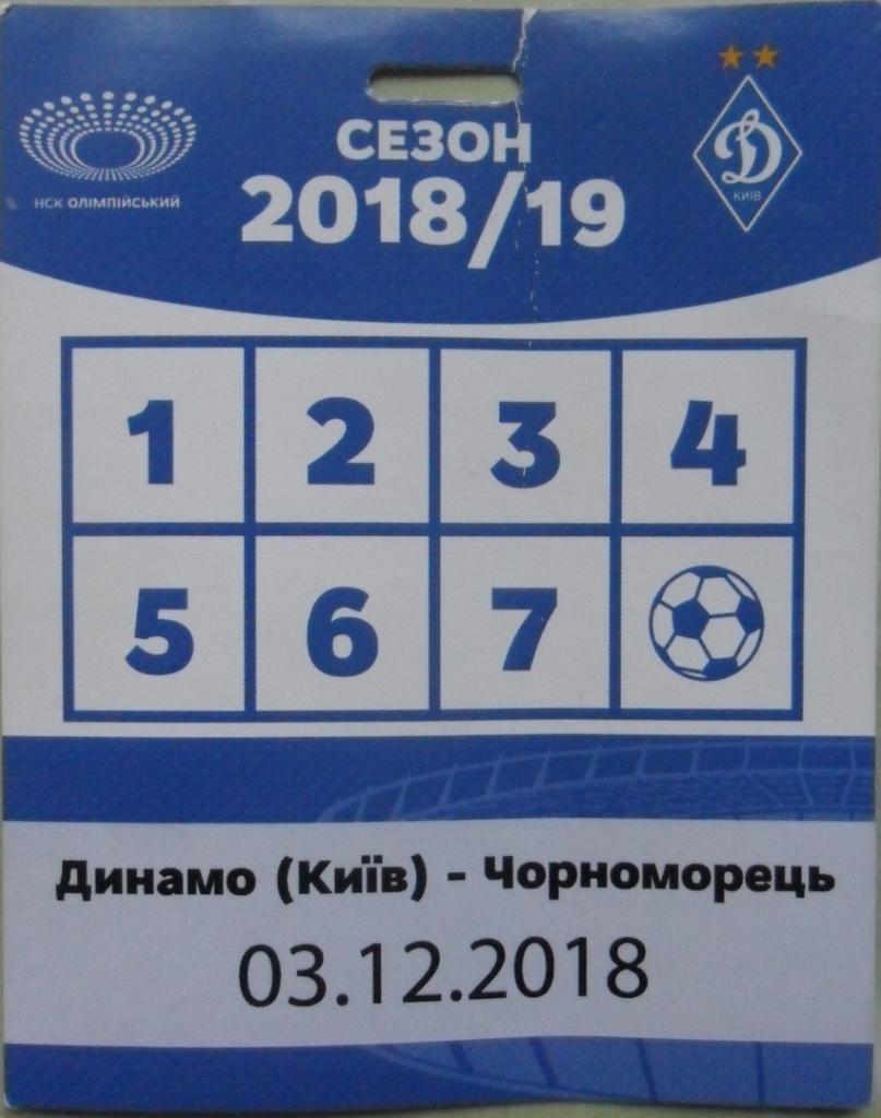 Динамо Киев - Черноморец Одесса. 03.12.2018.