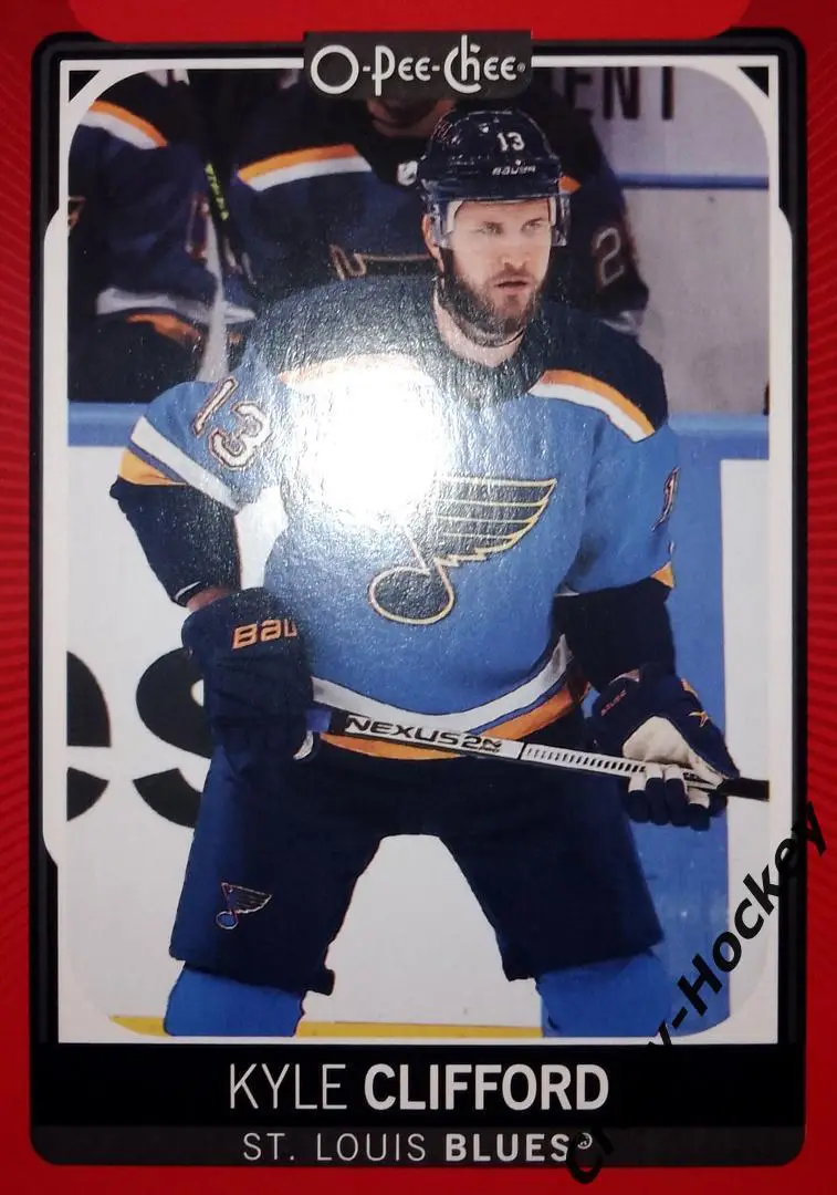 Base card / Red Border / St. Louis Blues / Kyle Clifford