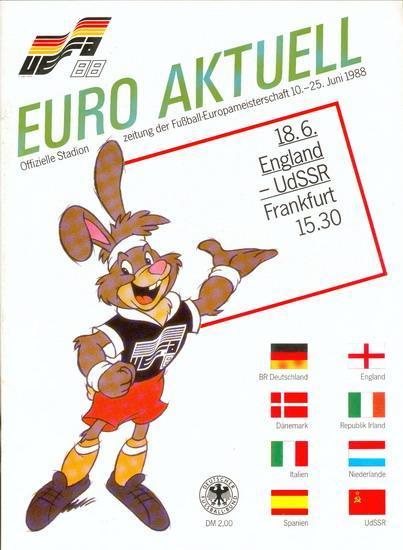 Англия - СССР - 1988 Чемпионат Европы в Германии.