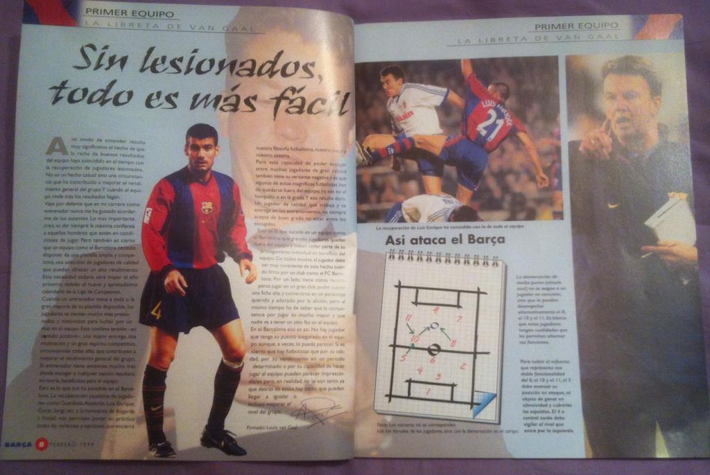 Журнал Barca Барселона февраль 1999 1