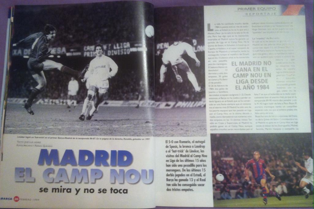 Журнал Barca Барселона февраль 1999 3