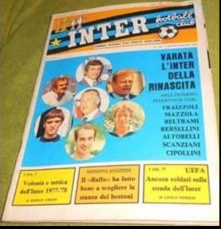Интер Милан - Динамо Тбилиси 1977 Кубок УЕФА Клубный журнал Интера