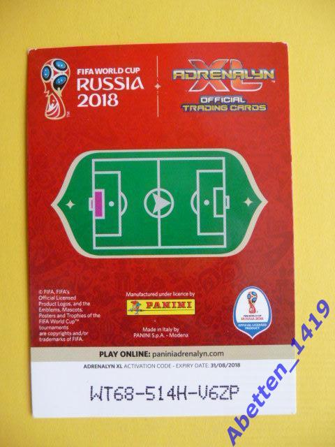 № 37 Panini FIFА Чемпионат мира в России. Бекер Алиссон 1