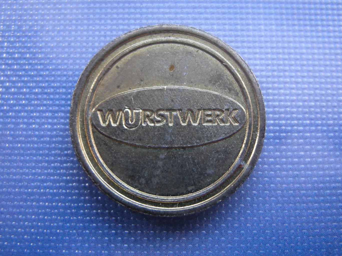 Германия жетон 1 Колбасный талер // Колбасная фабрика 1 Wurst taler / Wurstwerk 1