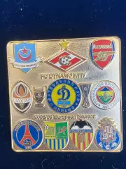 ,,,, . . , Спартак, Динамо,Шахтёр золото цвет ......-.
