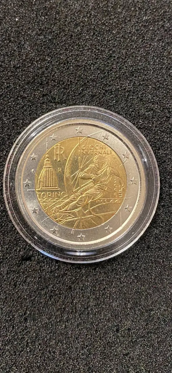 2 евро Италия 2006 Олимпиада в Турине
