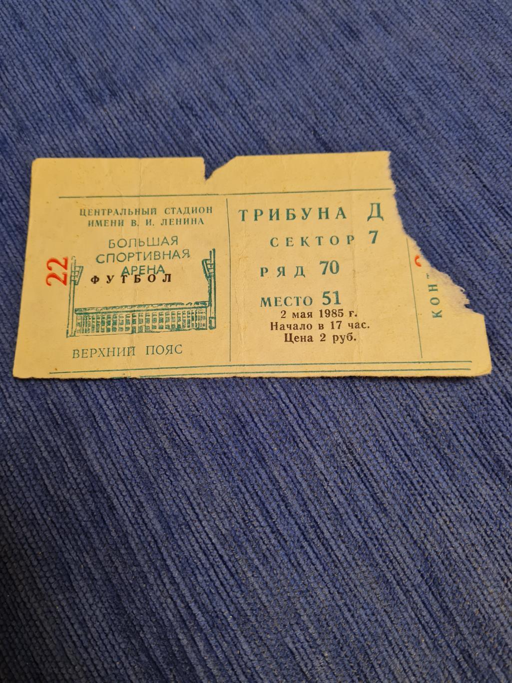 02.05.1985 СССР- Швейцария 2