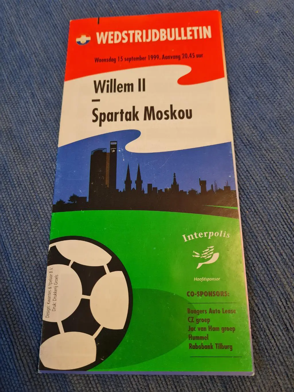 15.09.1999. Виллем ll - Спартак.