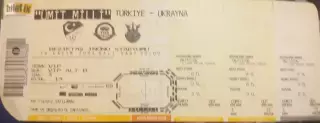 Турция — Украина 16.11.2004. Молодёжные сборные. Билет к матчу