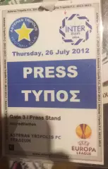 Астерас Греция — Интер Баку. Лига Европы. 26.07.2012