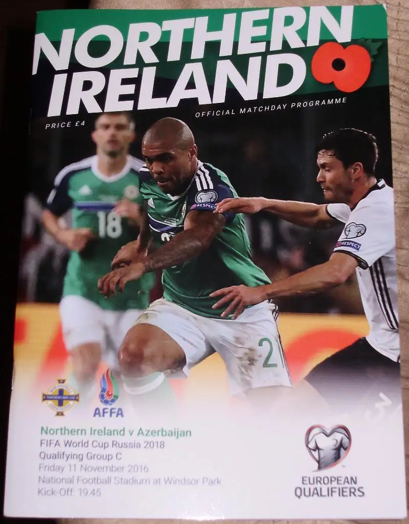 Северная Ирландия — Азербайджан 11.11.2016. Официальная программа