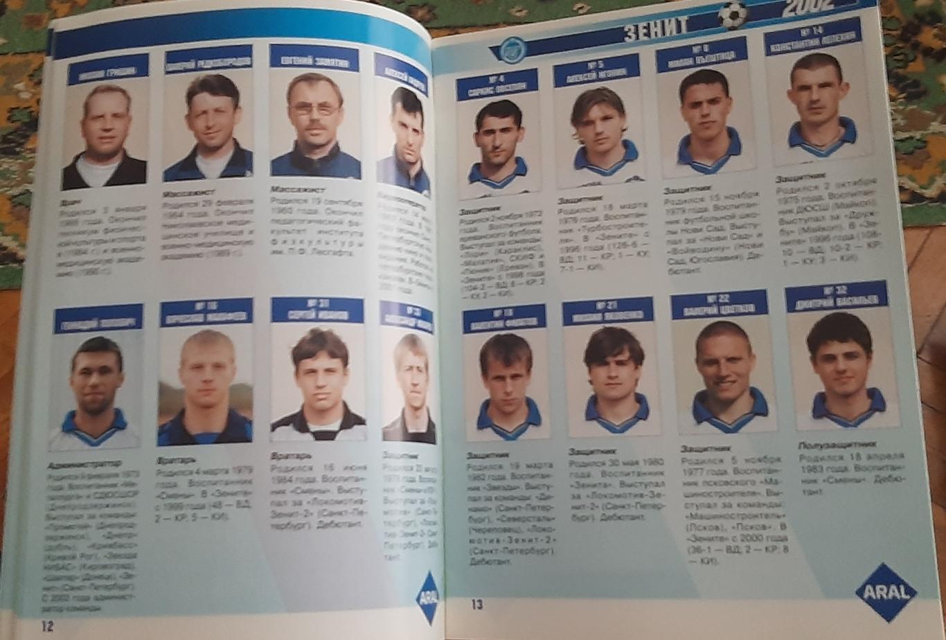 ФК Зенит-2002. Предсезонный буклет. 4