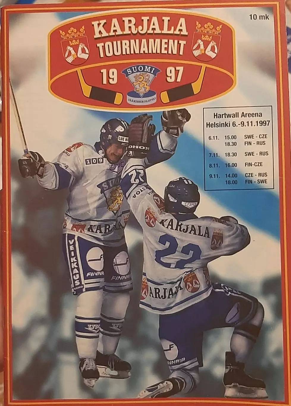 Karjala-Cup-2005. 06-09.11.1997. Официальная программа.