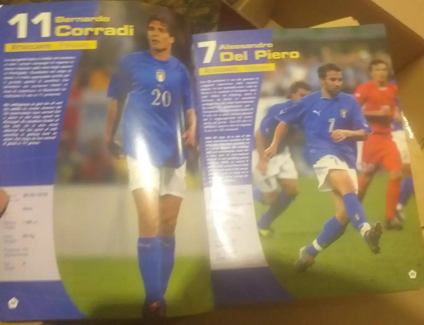 Сборная Италии. Представительский буклет на чемпионате Европы-2004 2