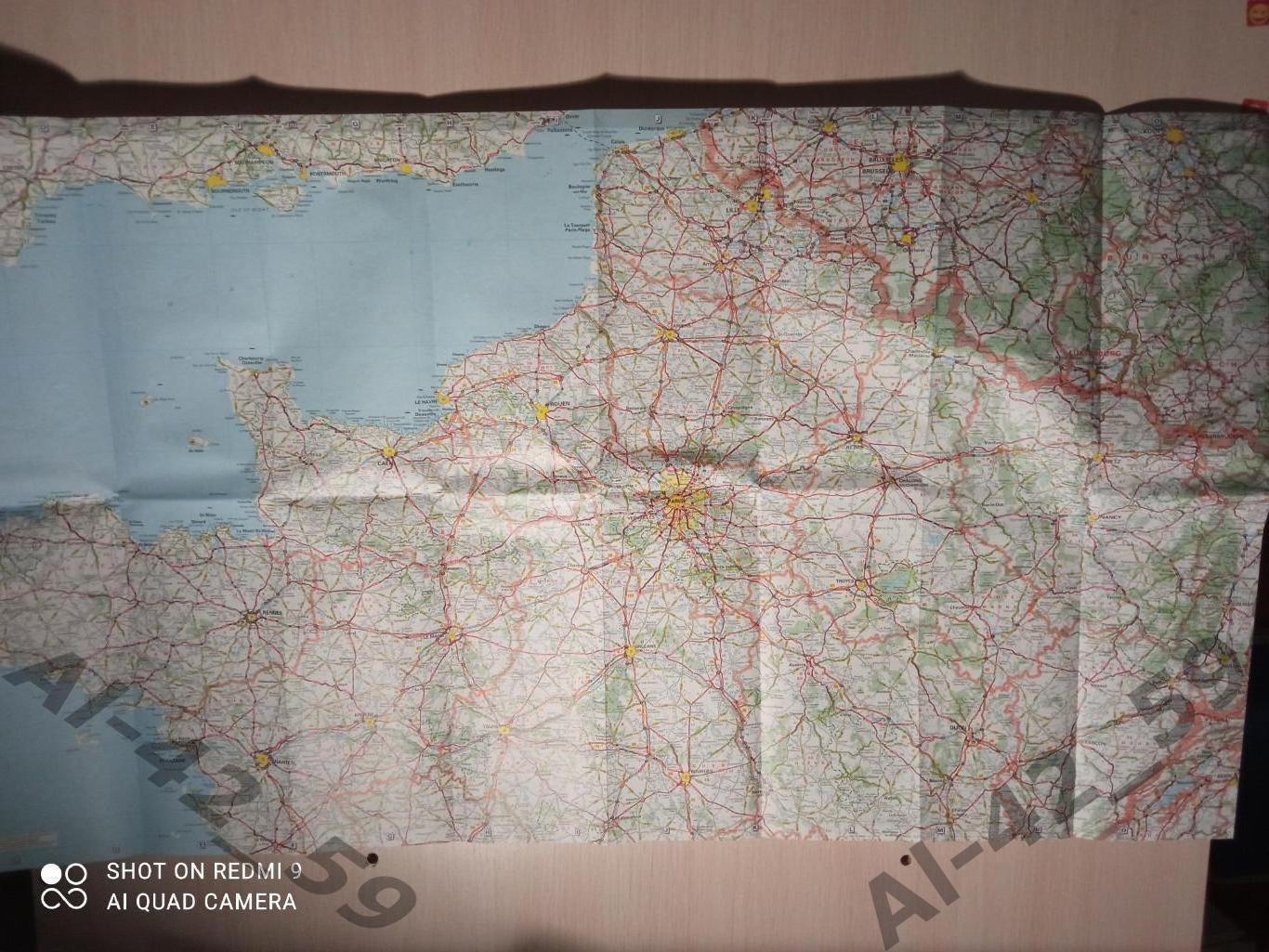 Карта -путеводитель по Франции. 3