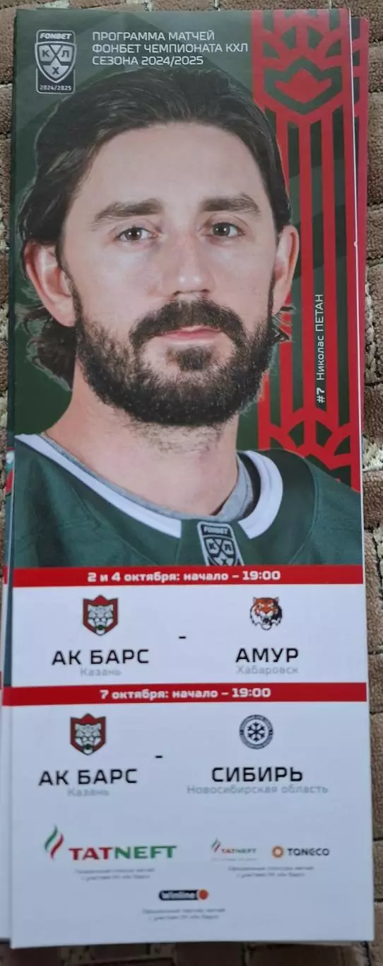 ак барс казань-амур хабаровск 02/04.10.2024+сибирь новосибирск 07.10.2024