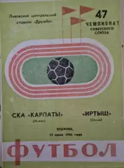 РАСПРОДАЖА СКА Карпаты Львов-Иртыш Омск 12.06.1984