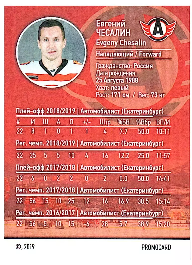 Евгений Чесалин Автомобилист 2 PROMO 1