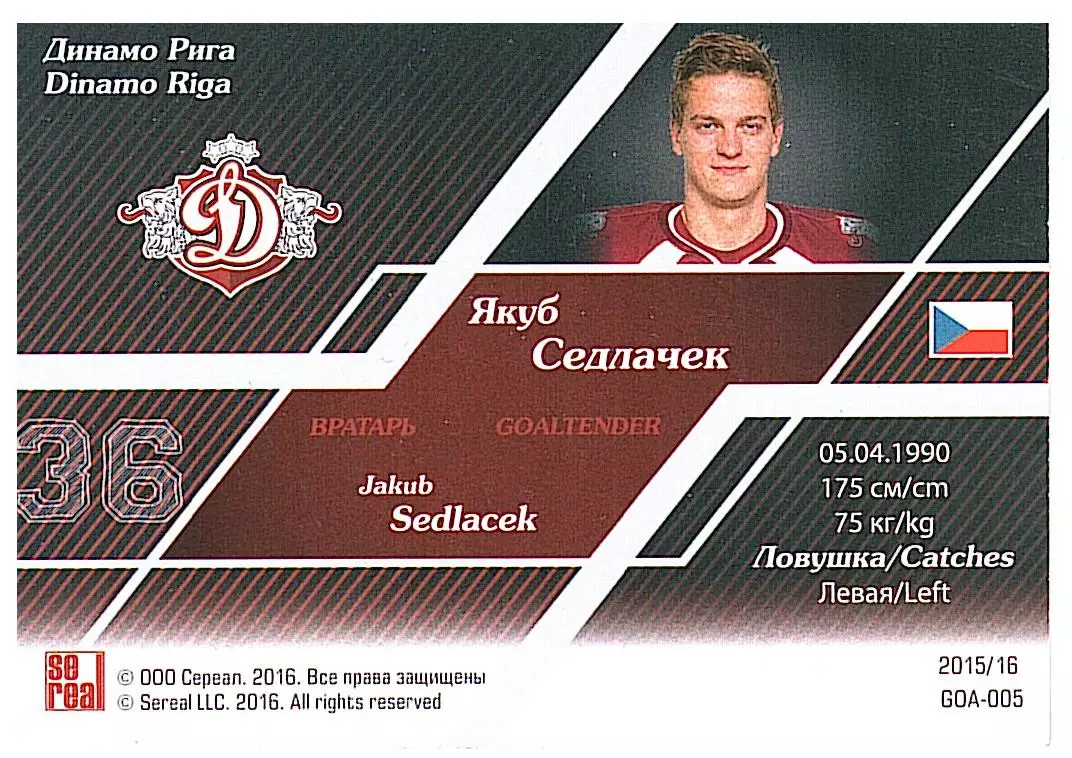 Вратари 15/16 Якуб Седлачек Динамо Р 1