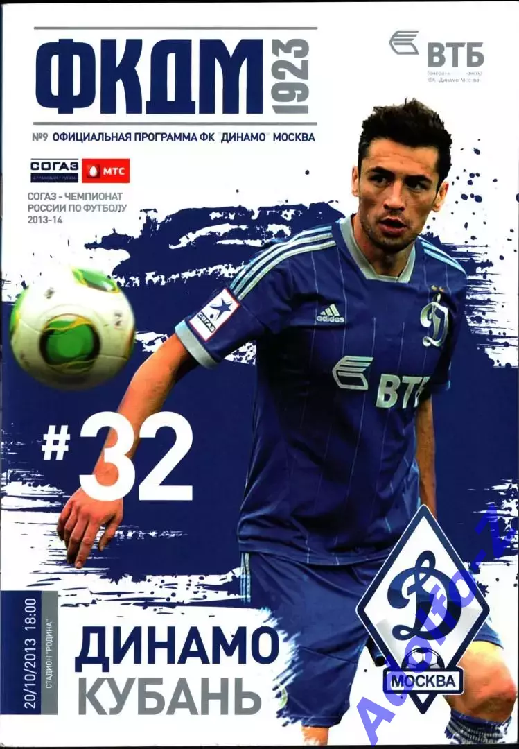 2013/2014. Динамо Москва - Кубань Краснодар