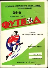 1972. СКА Ростов-на-Дону - Динамо Москва