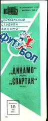 1986. Динамо Москва - Спартак Москва