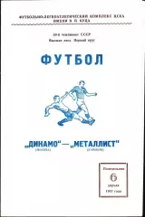 1987. Динамо Москва - Металлист Харьков