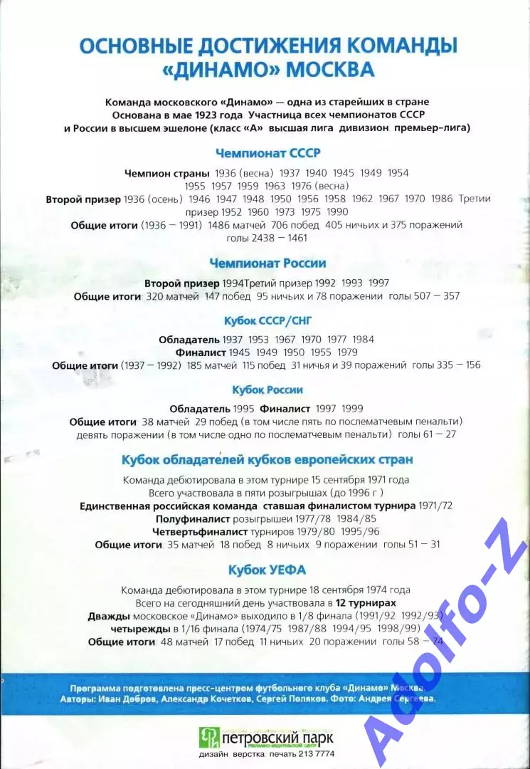 2002. Динамо Москва - Уралан Элиста 1