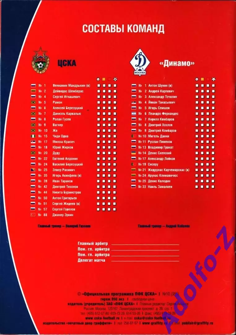 2007. ЦСКА - Динамо Москва 1