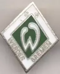 футбол.клуб Вердер Бремен (Німеч.1 ЕМАЛЬ/SV Werder Bremen,Germany football badge