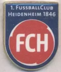 футбол.клуб Хайденхайм (Німеч.офіц.? важмет/1.FC Heidenheim,Germany football pin