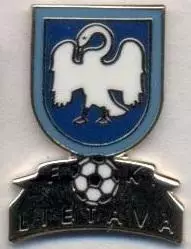 футбол.клуб Лієтава Йонава (Литва) ЕМАЛЬ / Lietava Jonava,Lithuania football pin