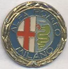 автомобіль Альфа Ромео (Італія)2 важмет / Alfa Romeo, Italy car pin badge