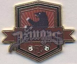 футбол.клуб Джюгас Тельшяй (Литва) ЕМАЛЬ /Dziugas Telsiai,Lithuania football pin