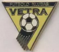 футбол.клуб Ветра Вільнюс (Литва)1 ЕМАЛЬ / Vetra Vilnius, Lithuania football pin